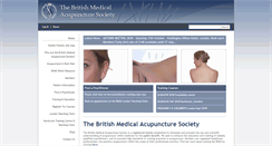Desktop Screenshot of medical-acupuncture.co.uk