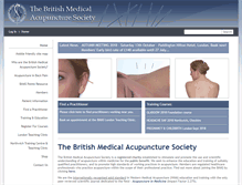 Tablet Screenshot of medical-acupuncture.co.uk